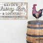 CUSTOM WHISKEY BAR AND LOUNGE SIGN