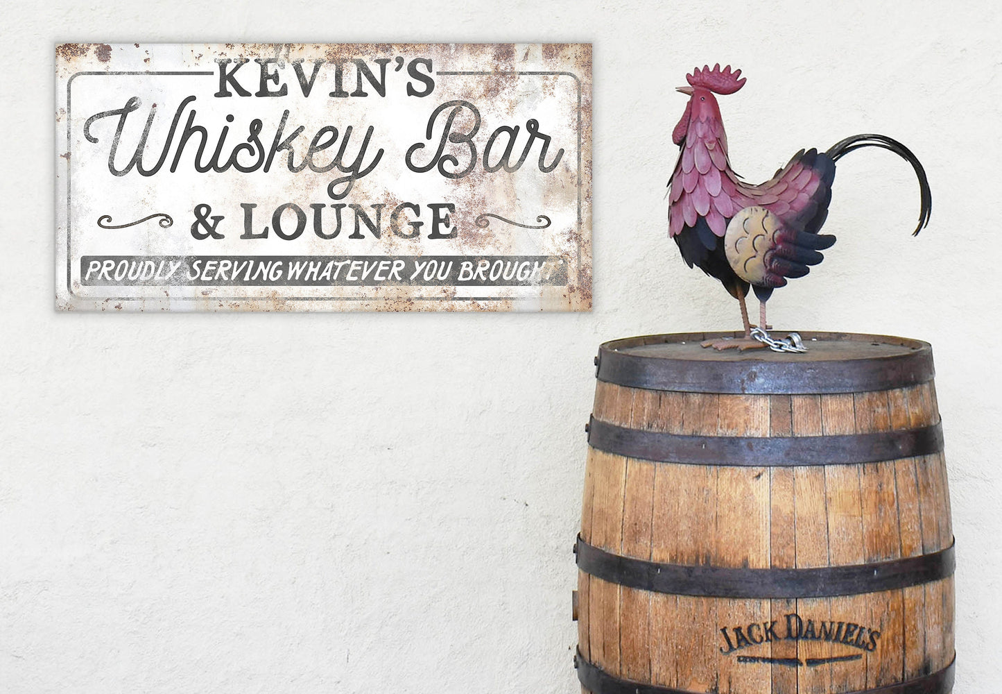 CUSTOM WHISKEY BAR AND LOUNGE SIGN