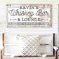 CUSTOM WHISKEY BAR AND LOUNGE SIGN