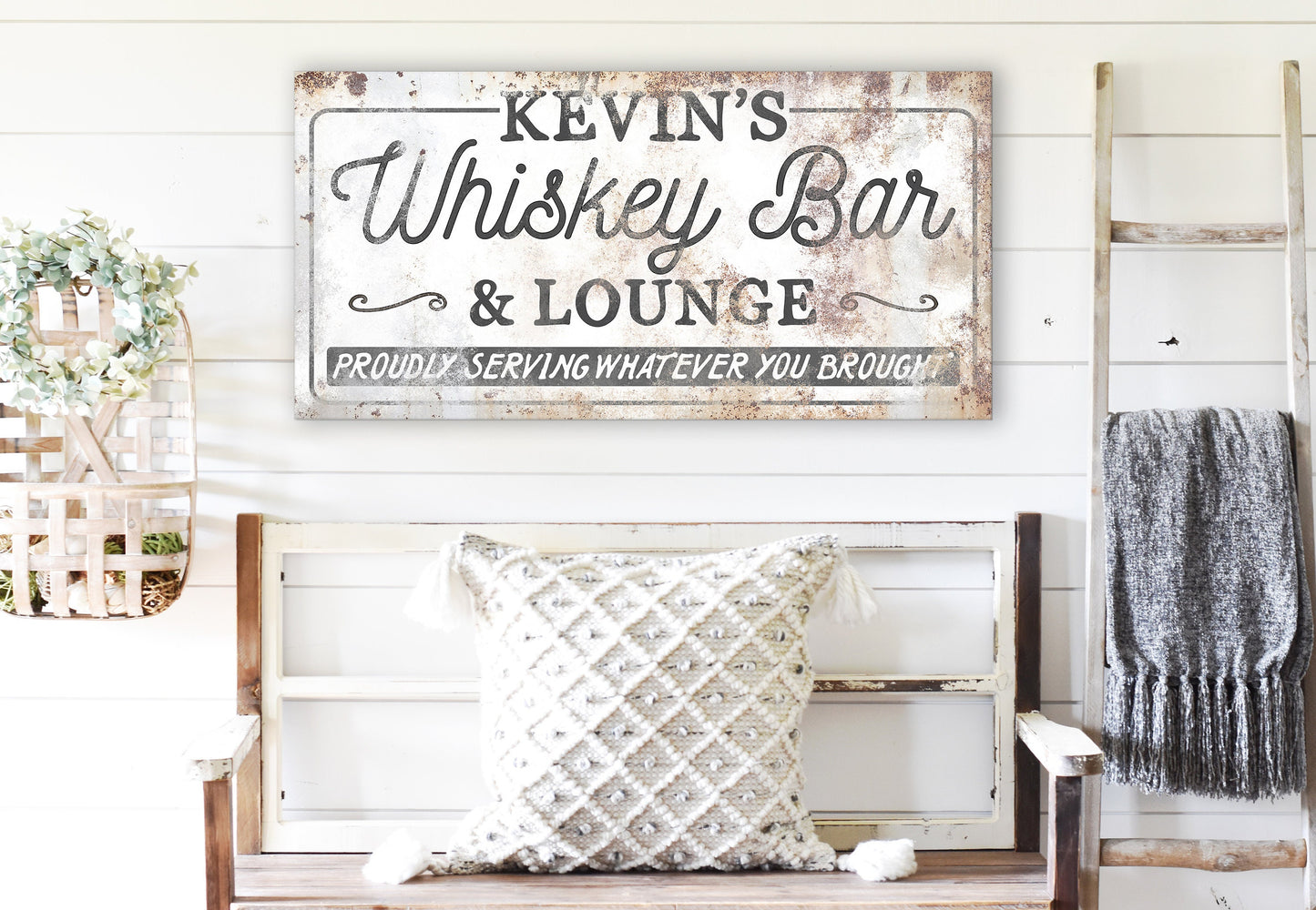 CUSTOM WHISKEY BAR AND LOUNGE SIGN