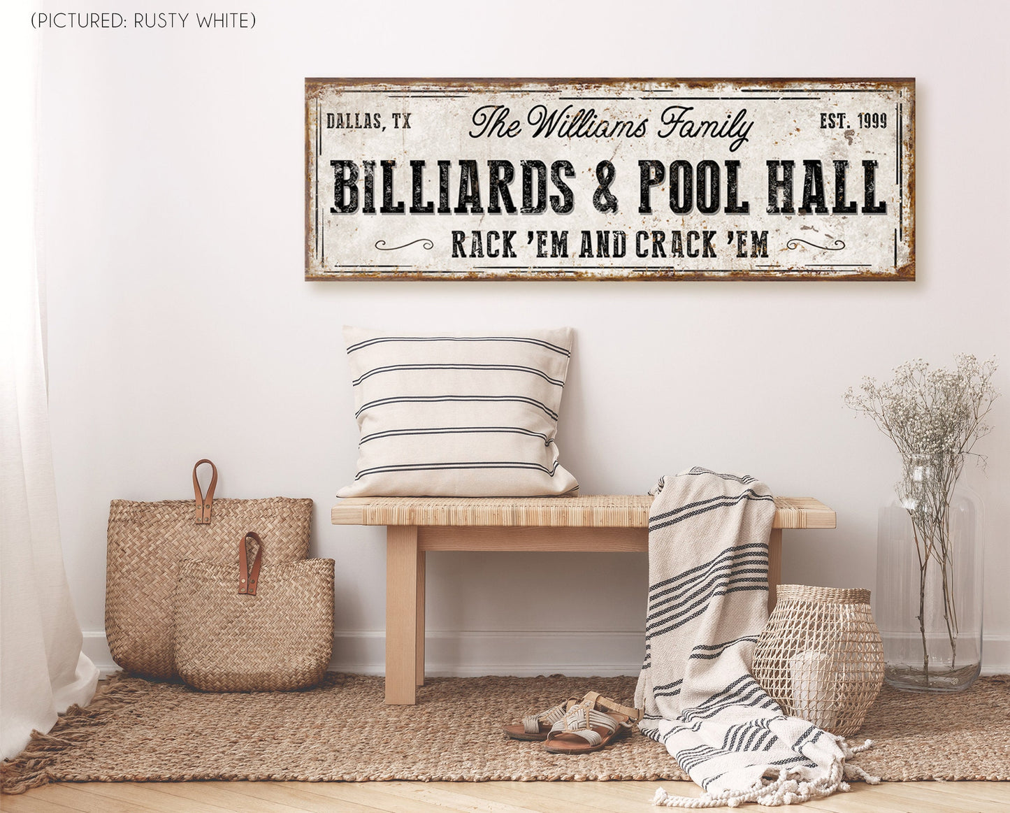 CUSTOM BILLIARDS AND POOL HALL SIGN