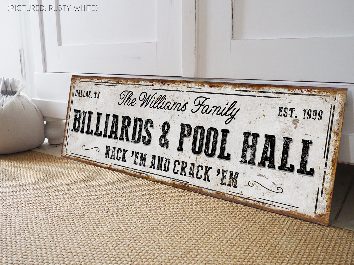 CUSTOM BILLIARDS AND POOL HALL SIGN