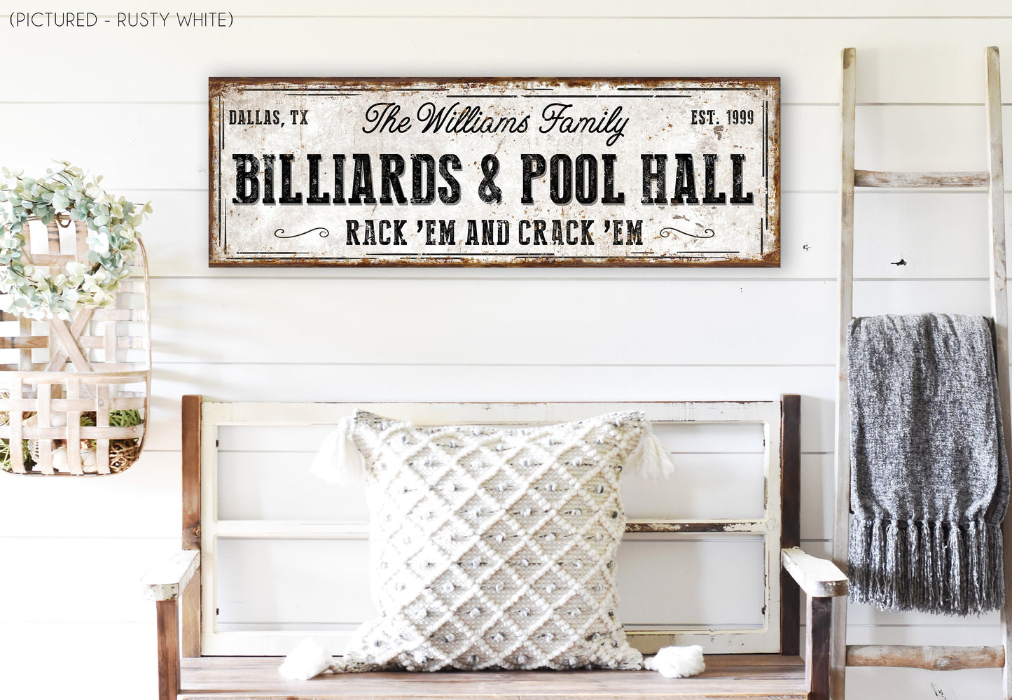 Billiards Signs CUSTOM BILLIARDS AND POOL HALL SIGN – Cedar & Sage
