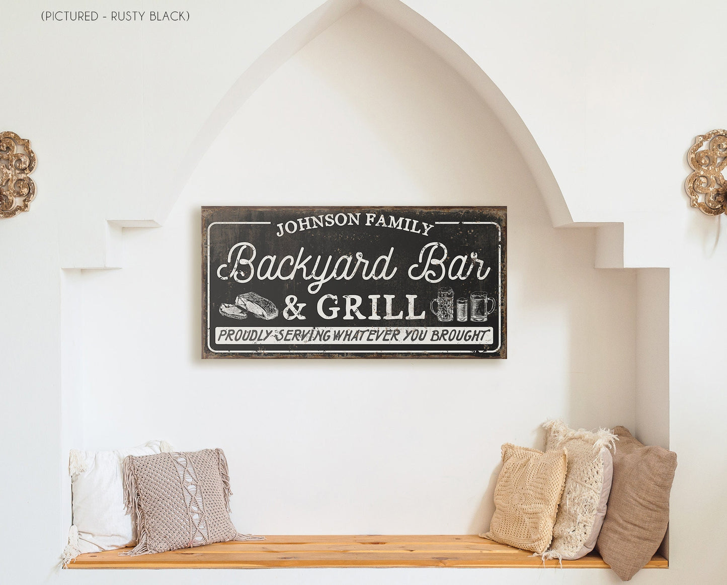 CUSTOM BACKYARD BAR & GRILL SIGN