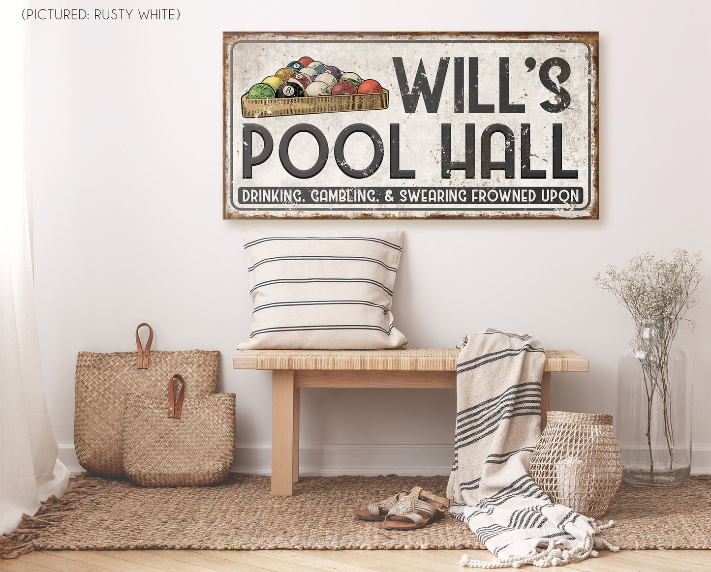 CUSTOM POOL HALL SIGN