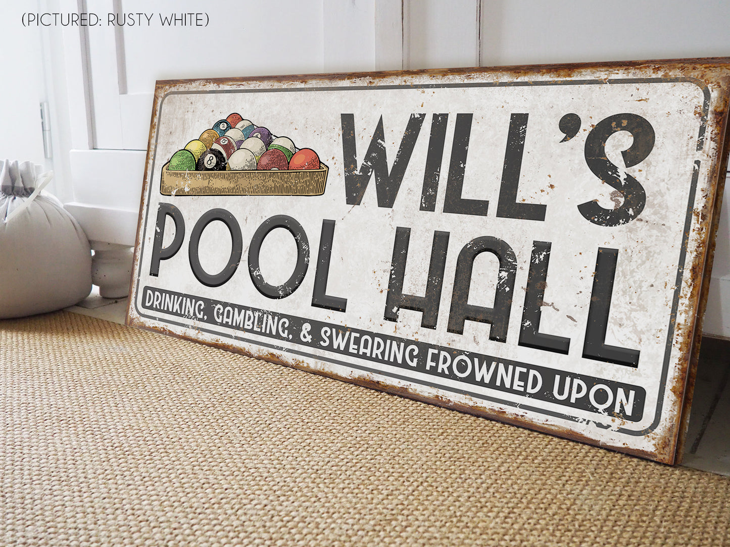 CUSTOM POOL HALL SIGN