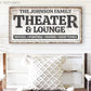 CUSTOM THEATER AND LOUNGE SIGN