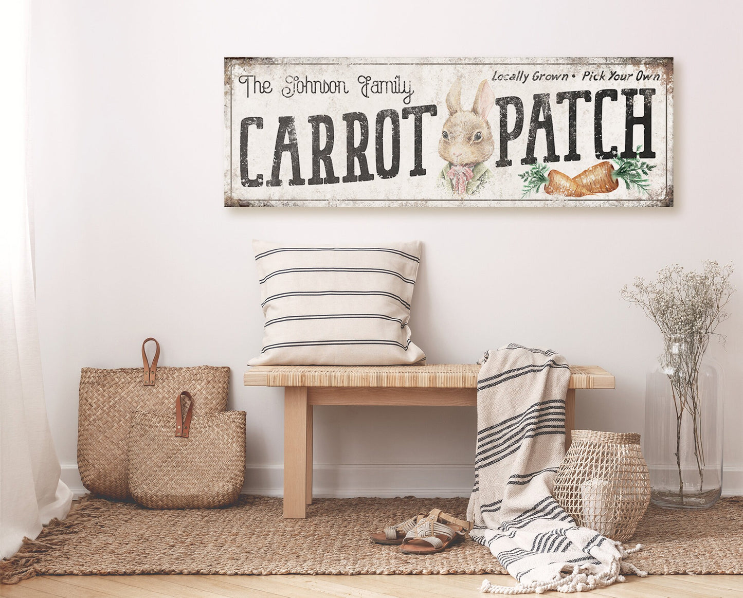 CUSTOM FAMILY CARROT PATCH SIGN
