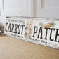 CUSTOM CARROT PATCH SIGN