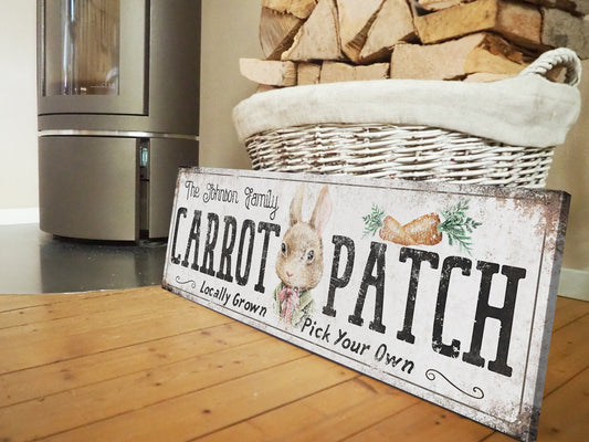 CUSTOM CARROT PATCH SIGN