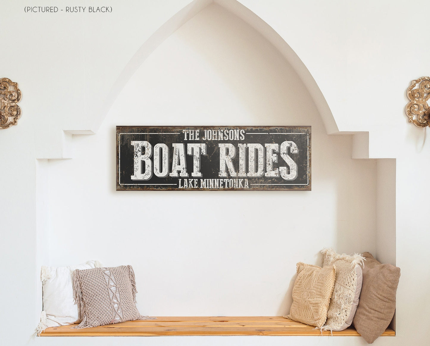 CUSTOM BOAT RIDES SIGN