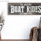 CUSTOM BOAT RIDES SIGN