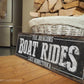 CUSTOM BOAT RIDES SIGN