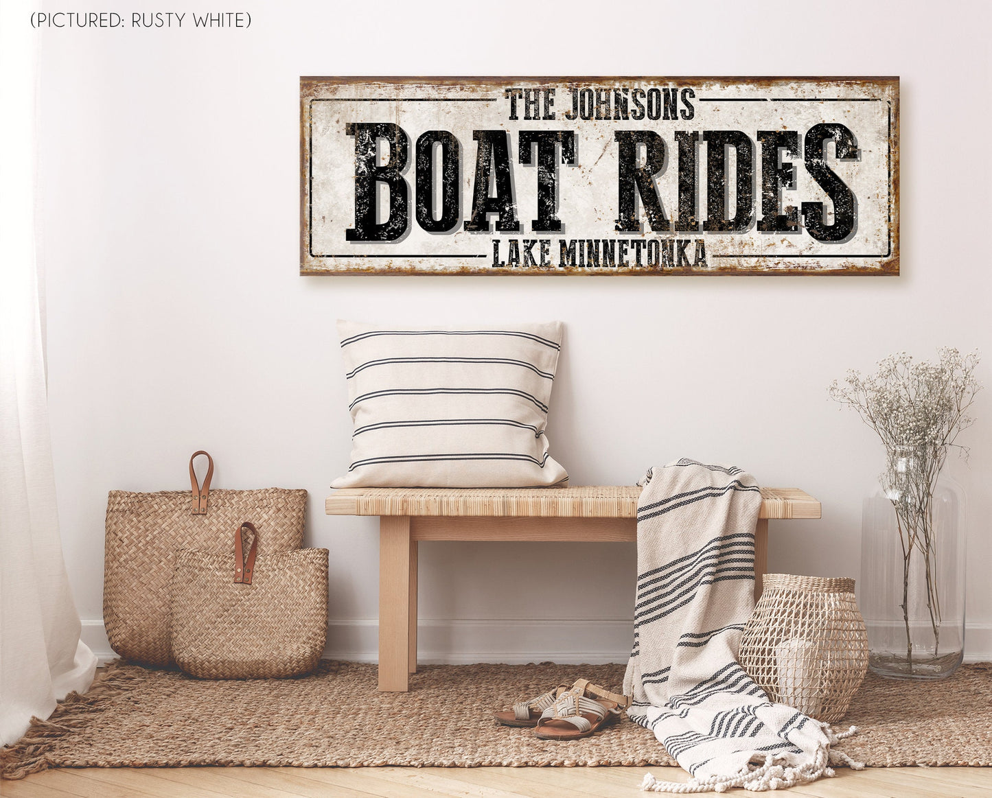 CUSTOM BOAT RIDES SIGN