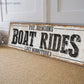 CUSTOM BOAT RIDES SIGN