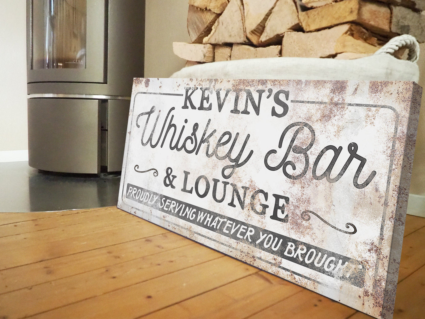 CUSTOM WHISKEY BAR AND LOUNGE SIGN