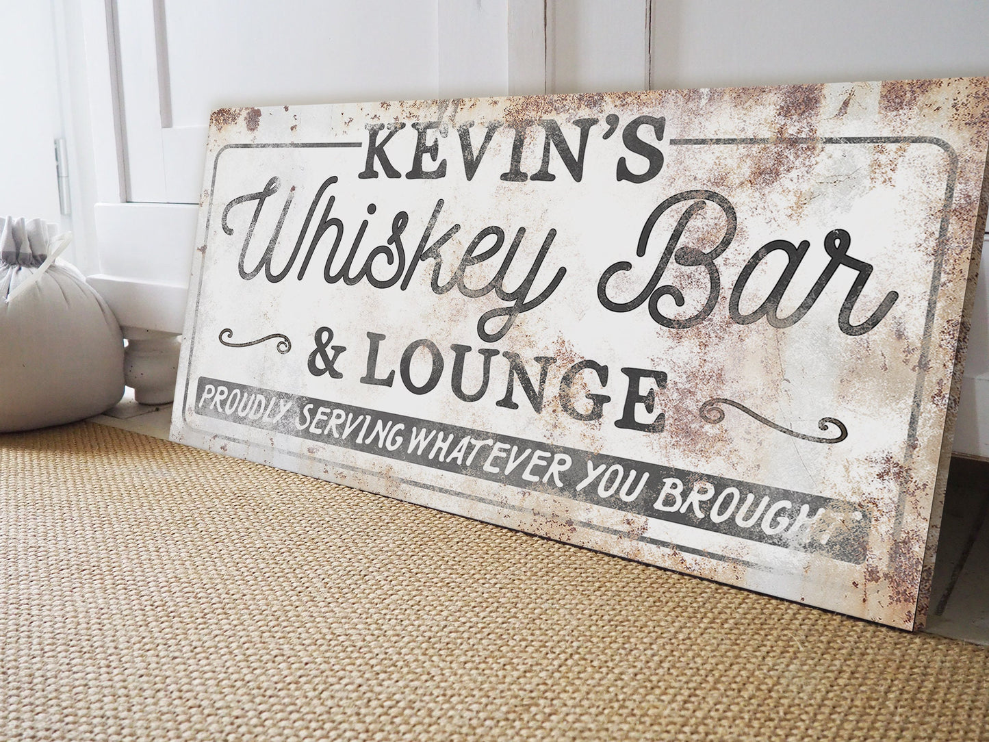 CUSTOM WHISKEY BAR AND LOUNGE SIGN