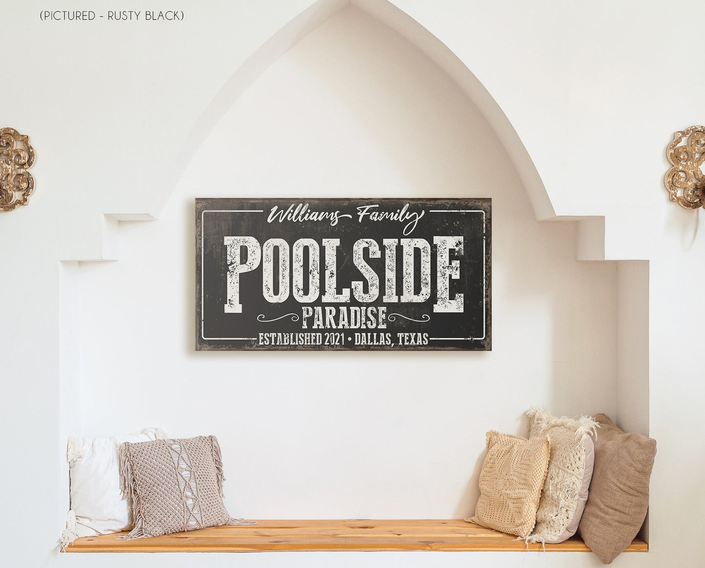 CUSTOM POOLSIDE PARADISE SIGN