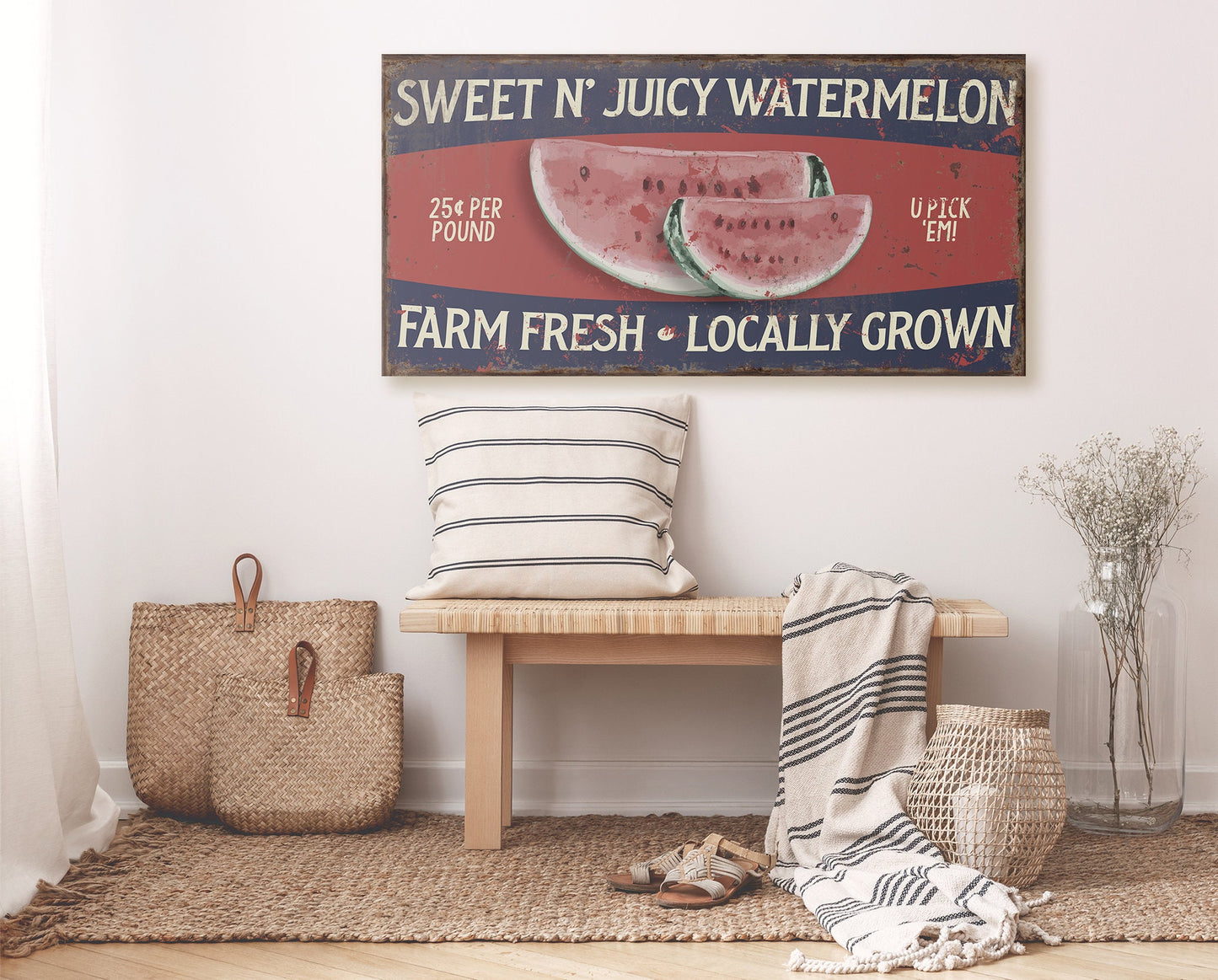 SWEET N JUICY WATERMELON SIGN