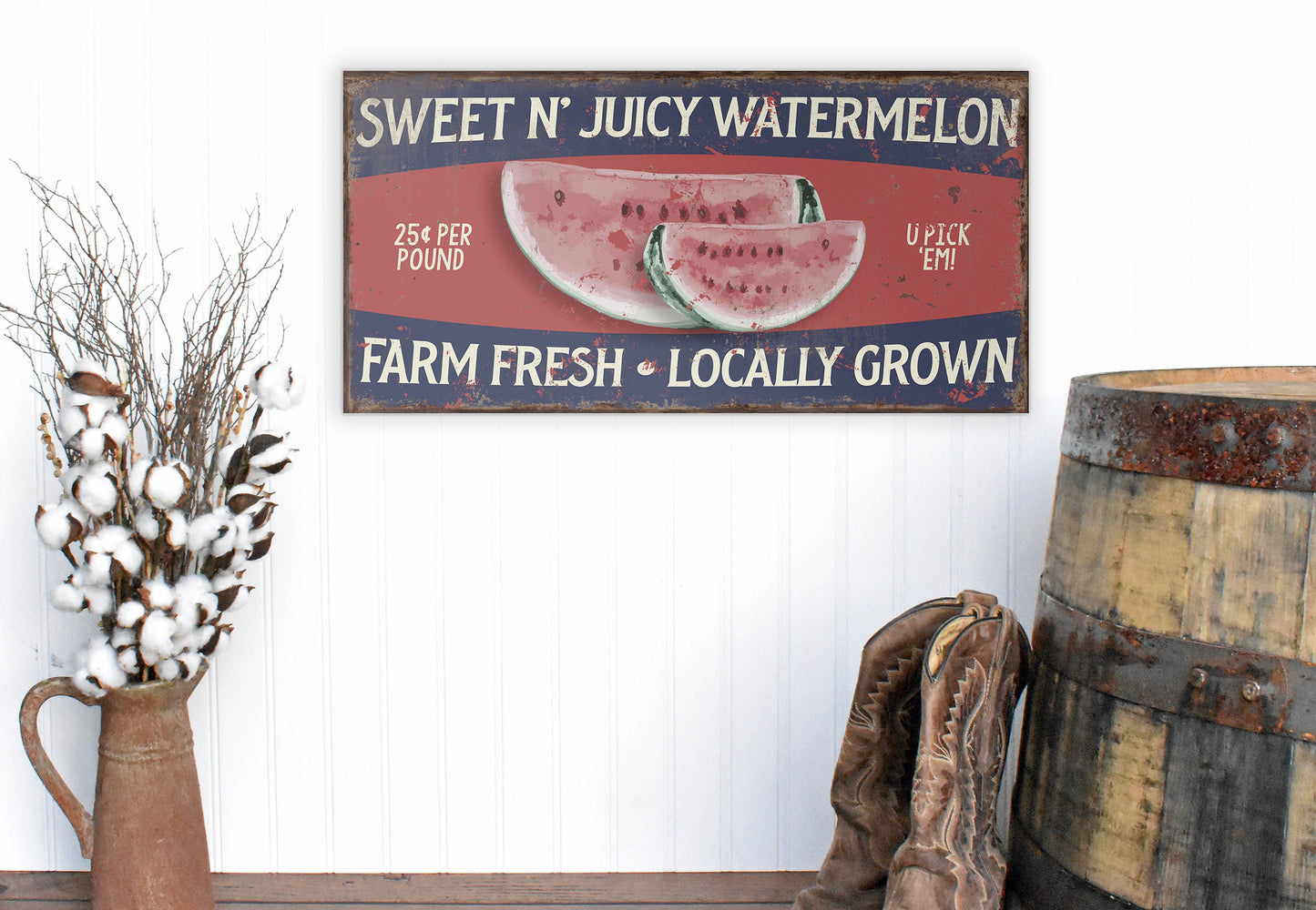 SWEET N JUICY WATERMELON SIGN