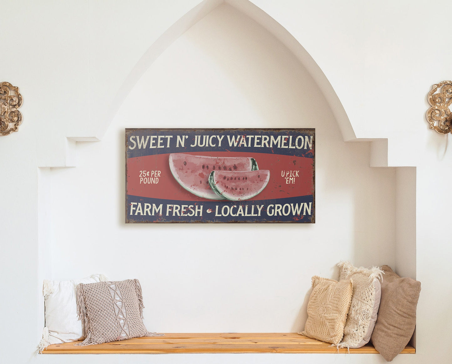 SWEET N JUICY WATERMELON SIGN