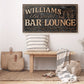 CUSTOM BASEMENT BAR AND LOUNGE SIGN