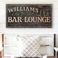 CUSTOM BASEMENT BAR AND LOUNGE SIGN