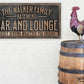 CUSTOM BASEMENT BAR AND LOUNGE SIGN