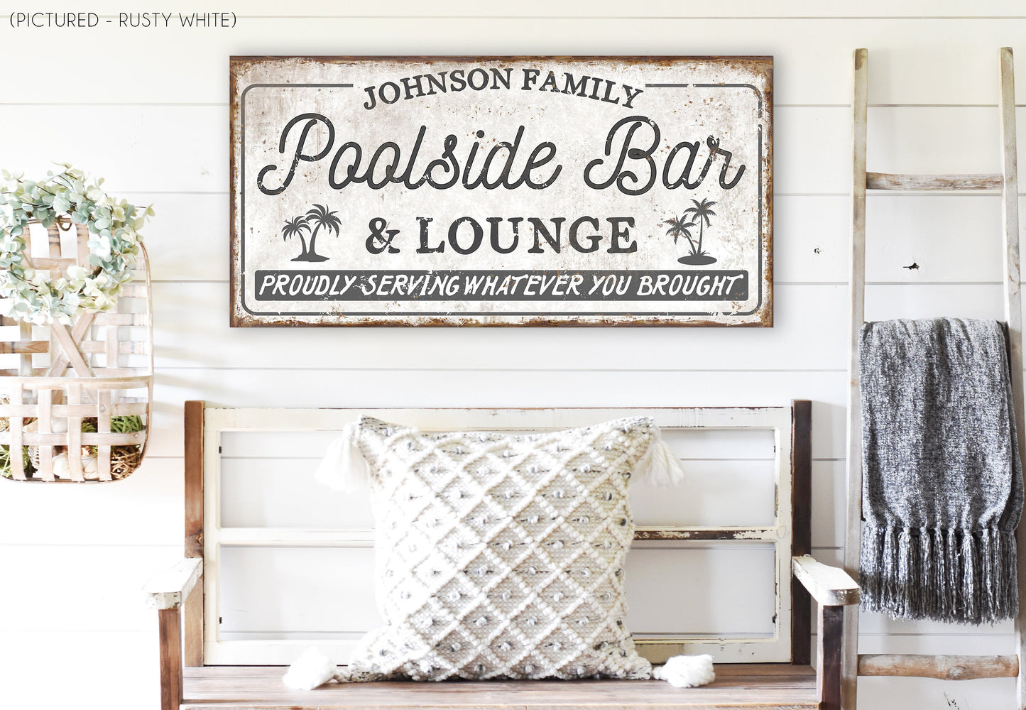 CUSTOM POOLSIDE BAR AND LOUNGE SIGN