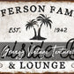 CUSTOM POOLSIDE BAR AND LOUNGE SIGN