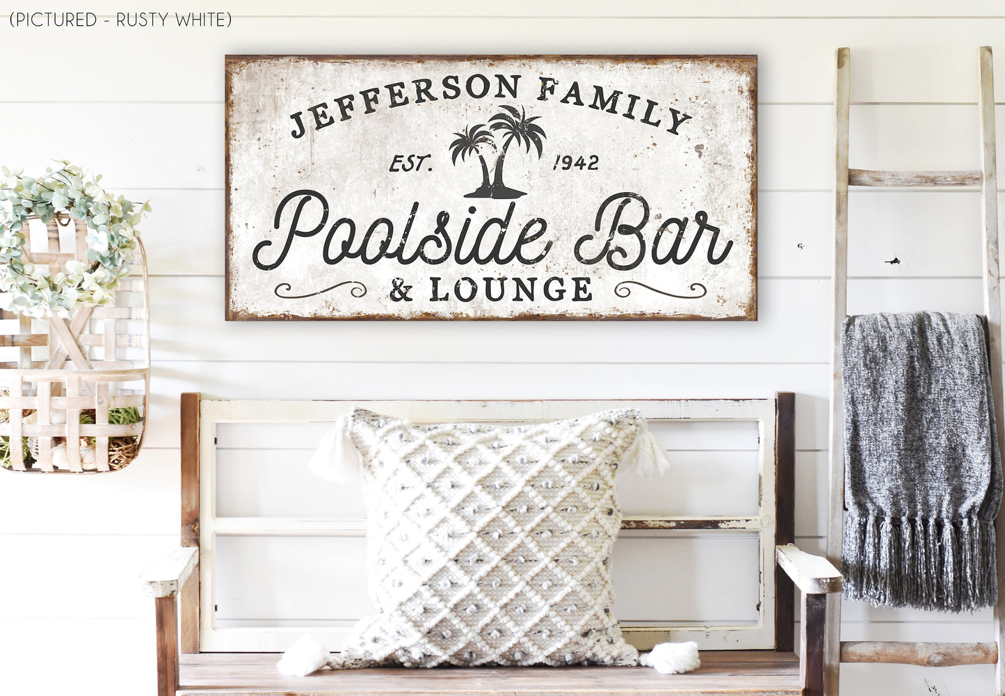 CUSTOM POOLSIDE BAR AND LOUNGE SIGN