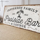 CUSTOM POOLSIDE BAR AND LOUNGE SIGN