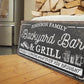 CUSTOM BACKYARD BAR & GRILL SIGN