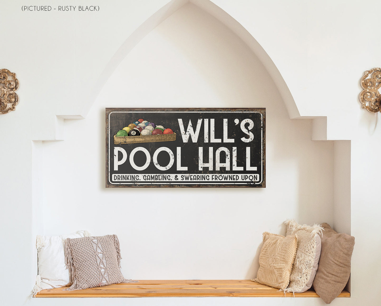 CUSTOM POOL HALL SIGN