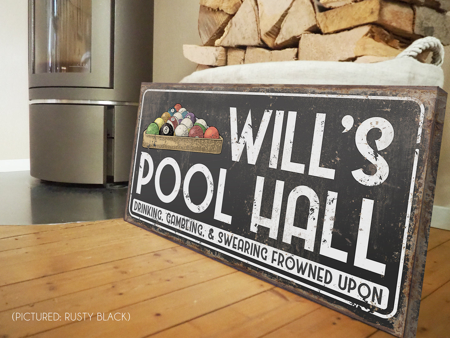 CUSTOM POOL HALL SIGN