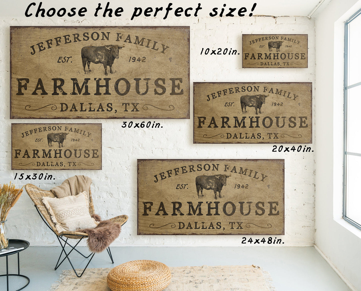 CUSTOM FARMHOUSE FAMILY SIGN