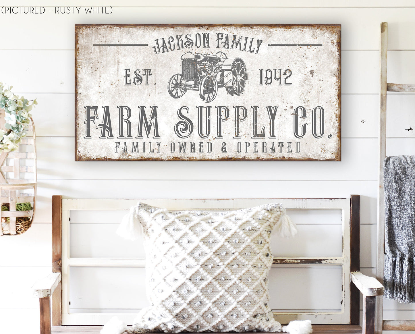 CUSTOM FARM SUPPLY CO. SIGN