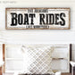 CUSTOM BOAT RIDES SIGN