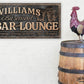 CUSTOM BASEMENT BAR AND LOUNGE SIGN