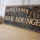 CUSTOM BASEMENT BAR AND LOUNGE SIGN