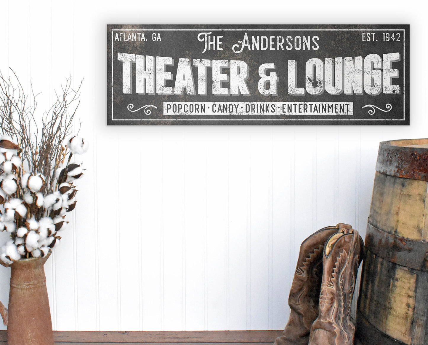 CUSTOM THEATER AND LOUNGE SIGN