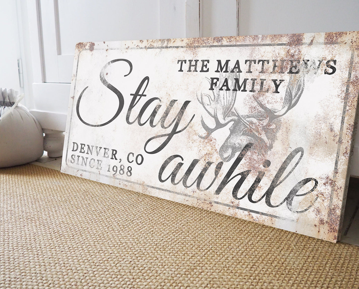 CUSTOM STAY AWHILE SIGN