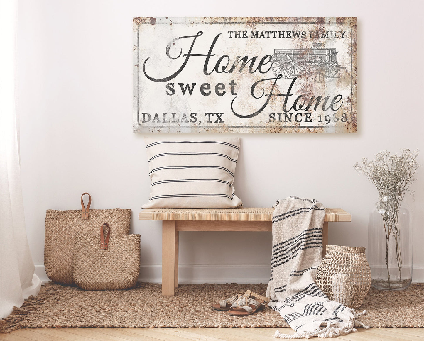 CUSTOM HOME SWEET HOME SIGN