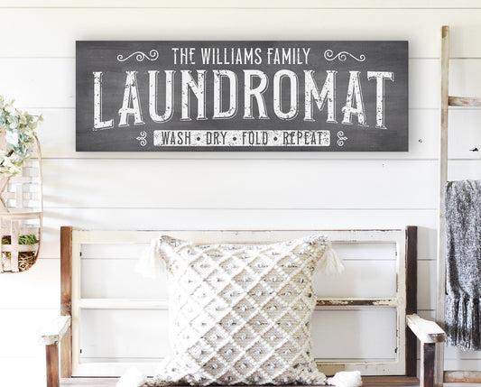 CUSTOM LAUNDROMAT SIGN