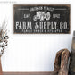 CUSTOM FARM SUPPLY CO. SIGN