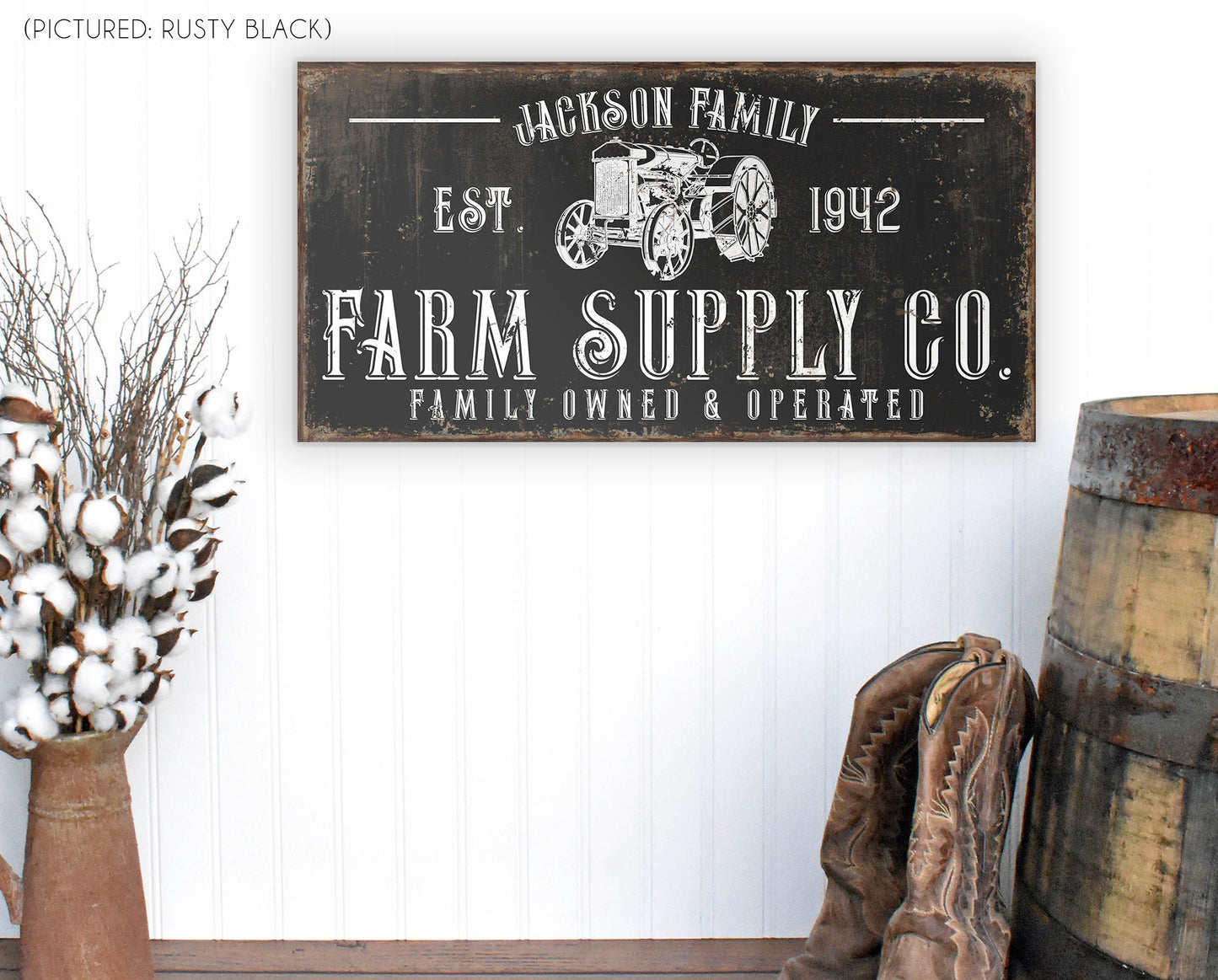 CUSTOM FARM SUPPLY CO. SIGN