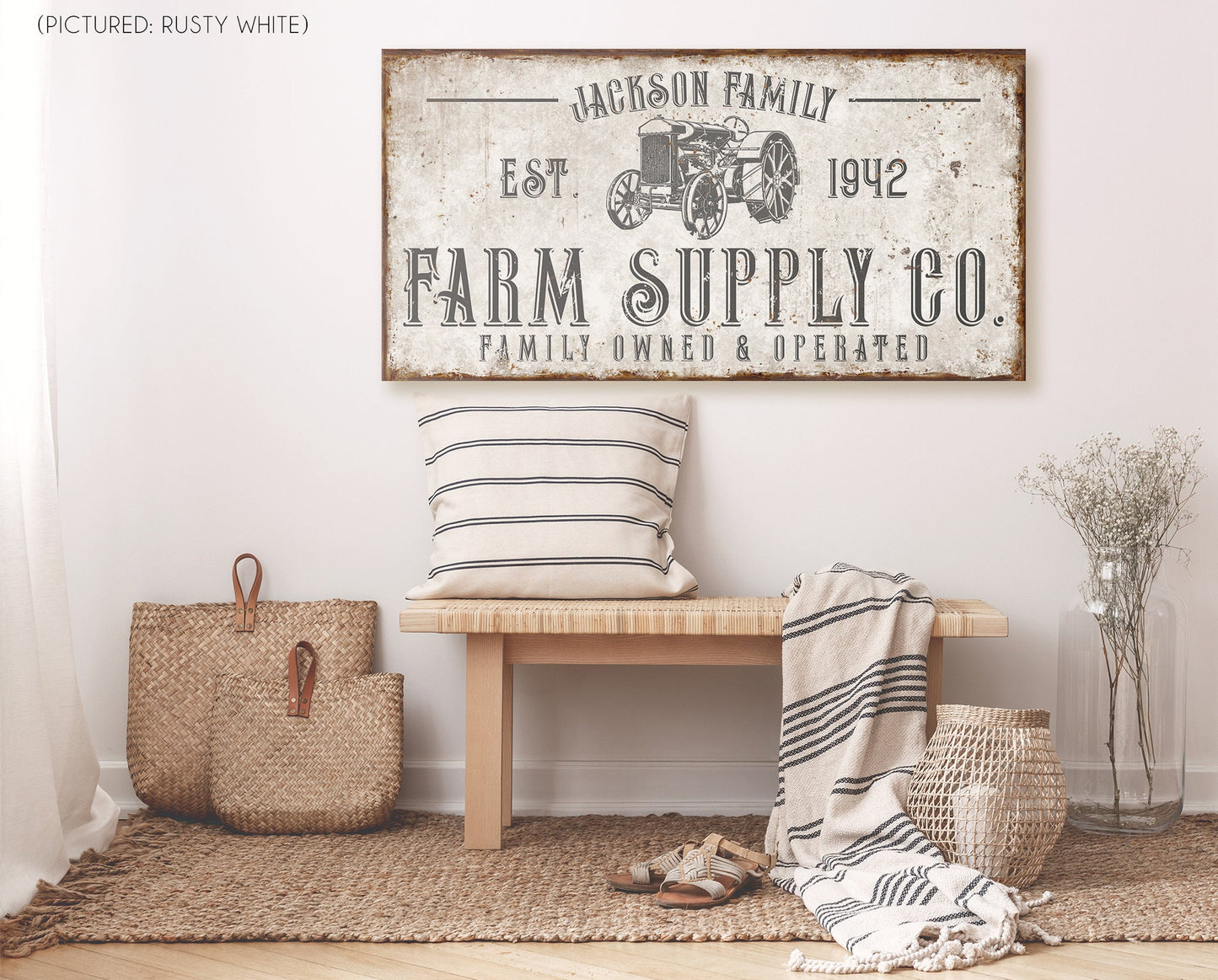 CUSTOM FARM SUPPLY CO. SIGN