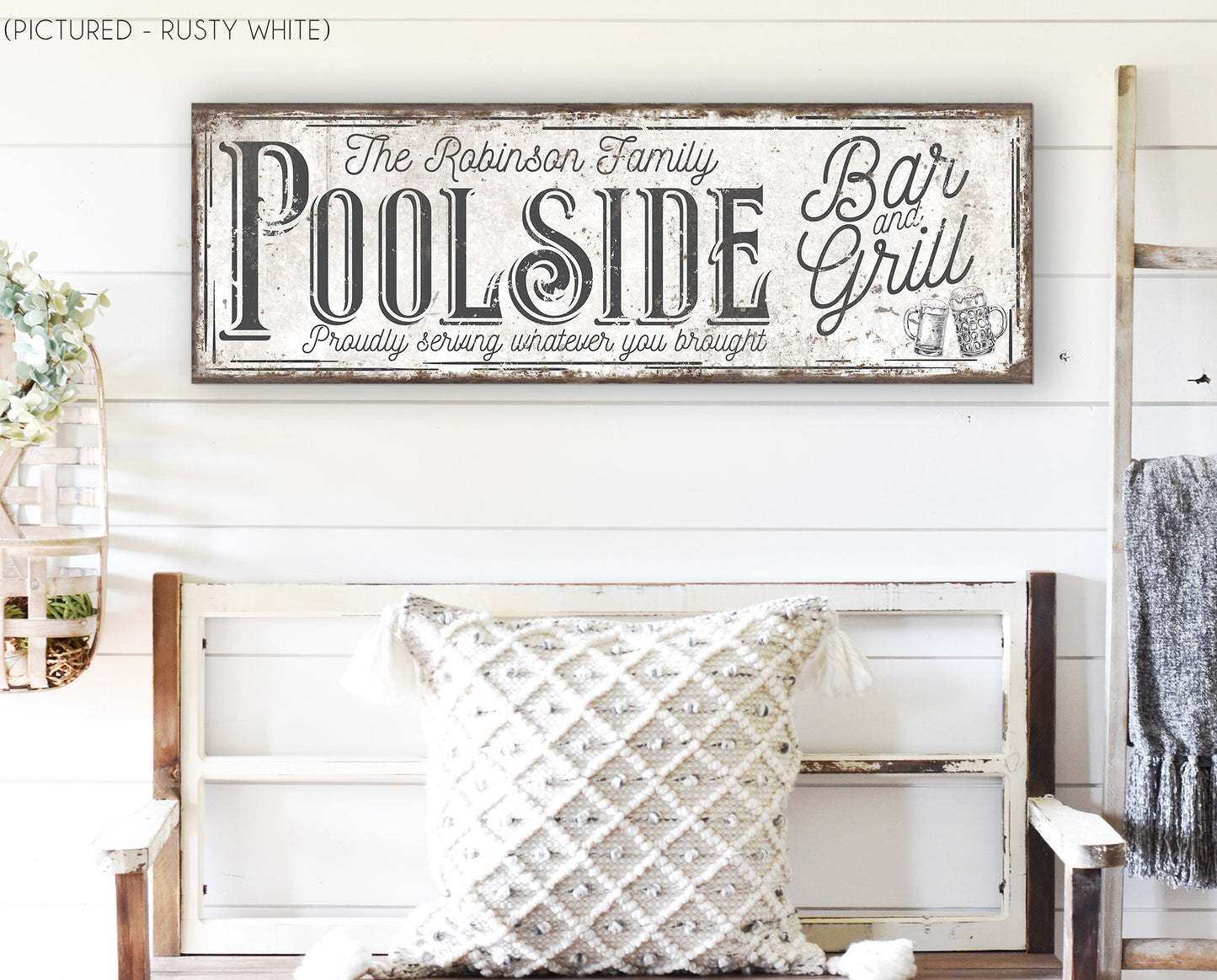 CUSTOM POOLSIDE BAR AND GRILL SIGN