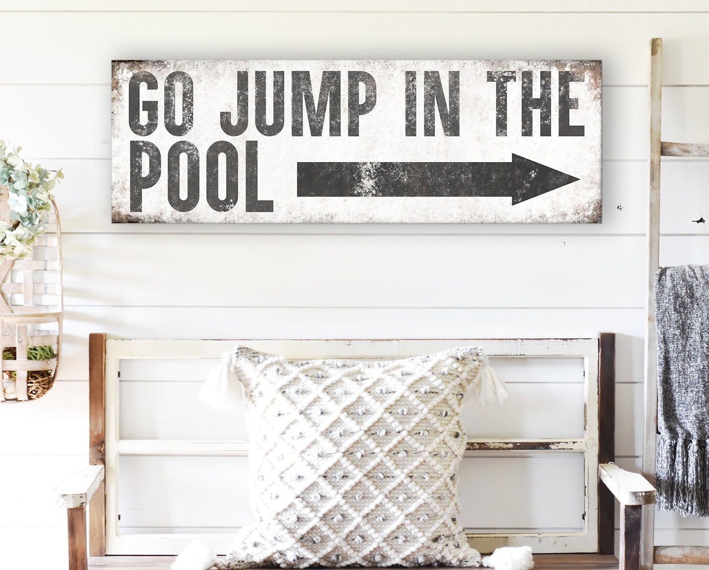 GO JUMP IN THE POOL SIGN