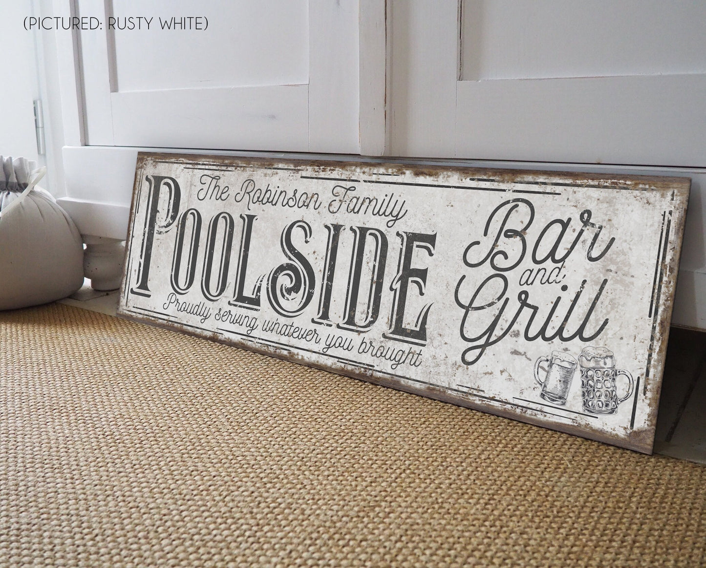 CUSTOM POOLSIDE BAR AND GRILL SIGN